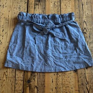 Mud Pie blue Skirt with Bow Accent sz S (4/6)